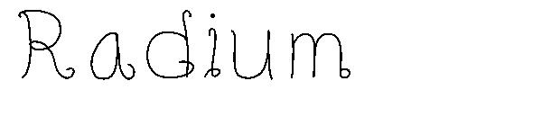 Radium字体
