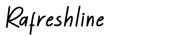 Rafreshline字体