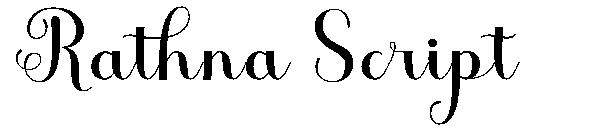 Rathna Script字体