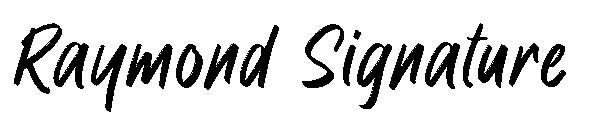 Raymond Signature字体