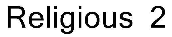 Religious 2字体