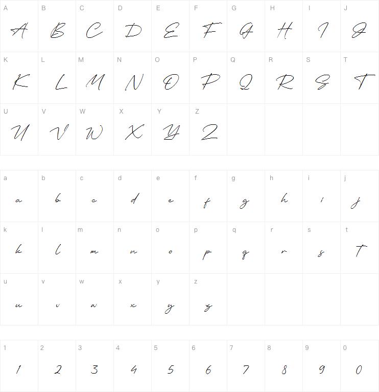 Renaldysta Siganture字体