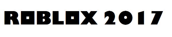 Roblox 2017字体