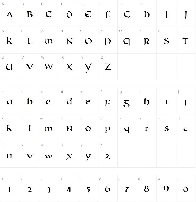 Roman Uncial Modern字体