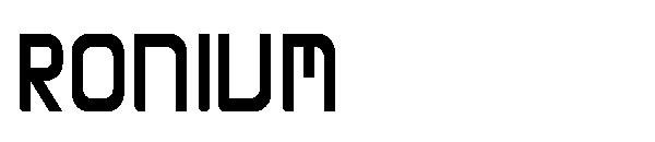 RONIUM字体