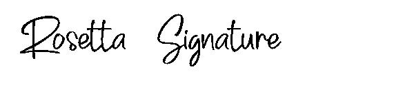 Rosetta Signature字体