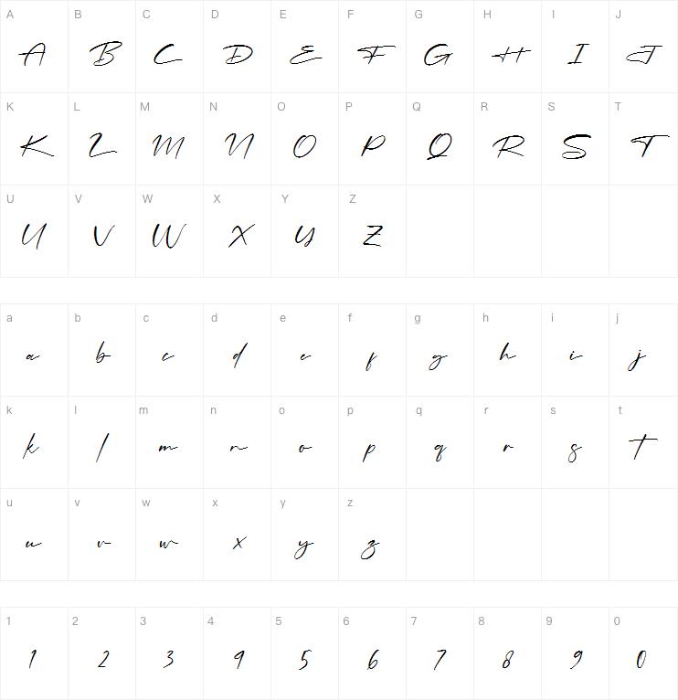 Rosterdam Signature字体