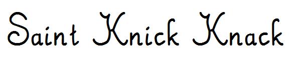 Saint Knick Knack字体
