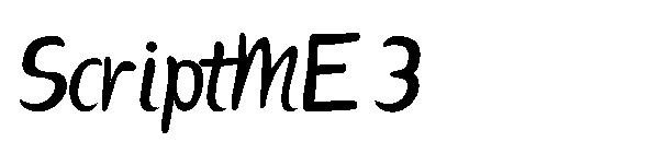 ScriptME 3字体