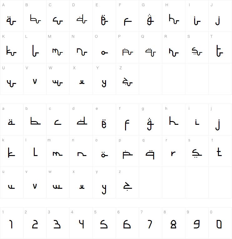 Selamet Lebaran字体