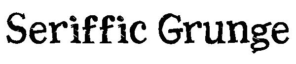 Seriffic Grunge字体