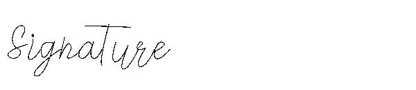 Signature字体