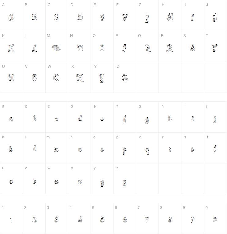 Simplisicky | 3D Layered Script字体