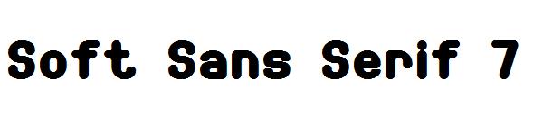 Soft Sans Serif 7字体