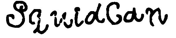 SquidCan字体