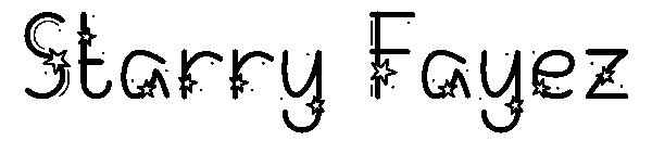 Starry Fayez字体