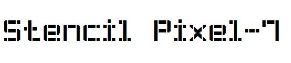 Stencil Pixel-7字体