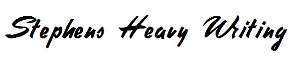 Stephens Heavy Writing字体