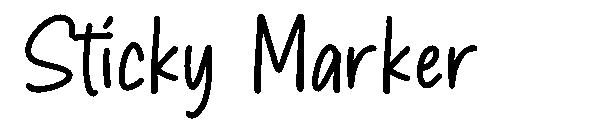 Sticky Marker字体