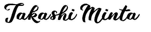 Takashi Minta字体