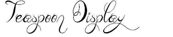 Teaspoon Display字体
