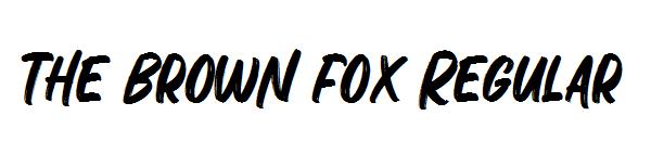 The Brown Fox Regular字体