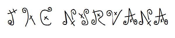 THE NIRVANA字体
