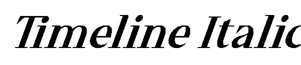 Timeline Italic字体