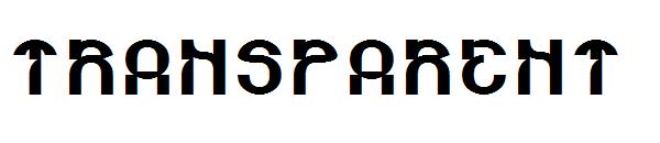 TRANSPARENT字体