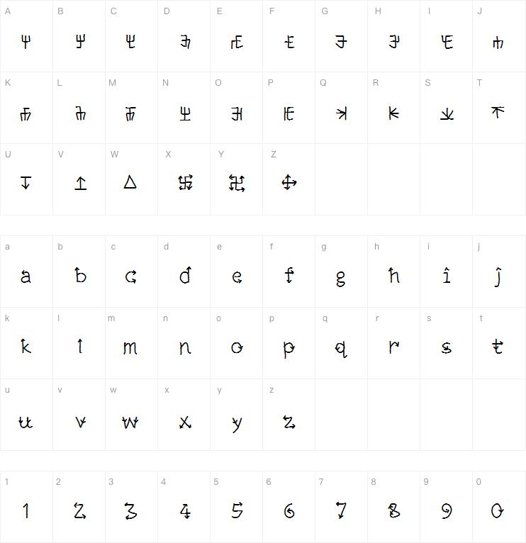 Tridenth字体