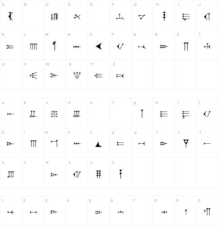 Ugaritic 3字体