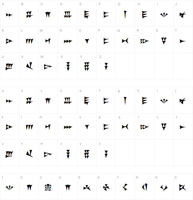 UgariticGG字体