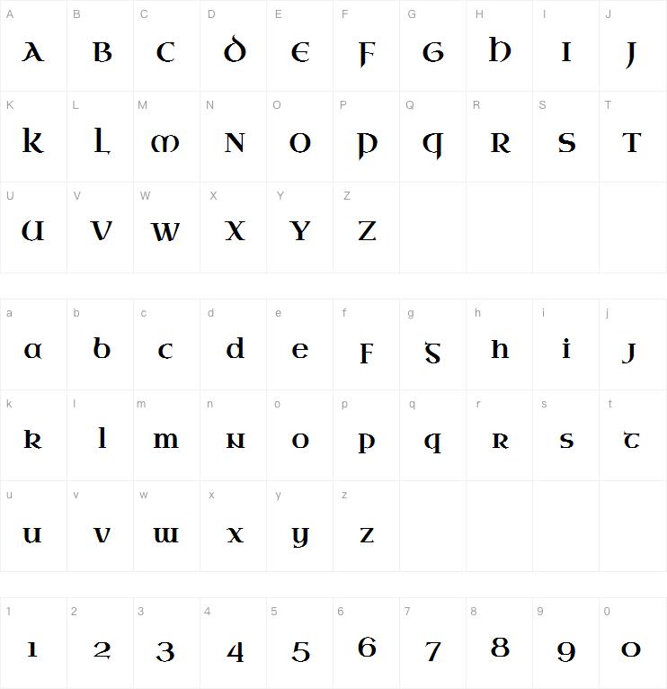 Uncial Antiqua字体