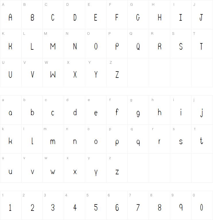 Unique Alpha 101字体