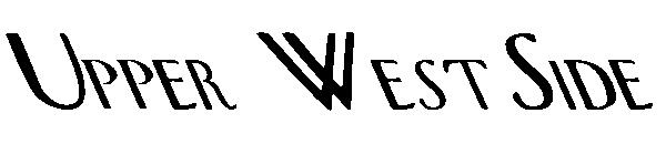 Upper WestSide字体