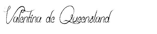 Valentina de Queensland字体