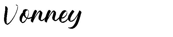 Vonney字体