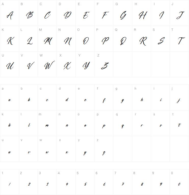 Washington Calligraphy字体