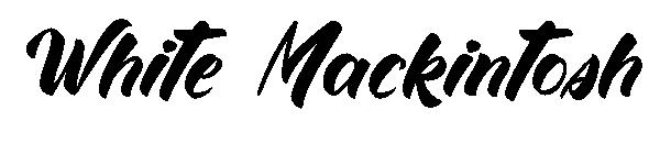 White Mackintosh字体