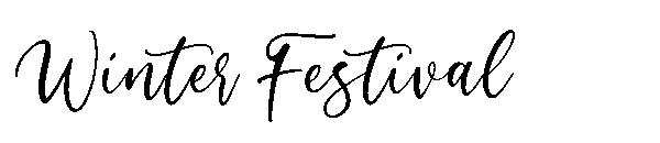 Winter Festival字体