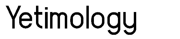 Yetimology字体