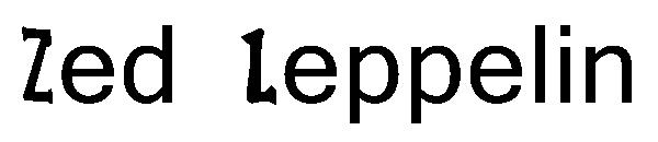Zed Leppelin字体