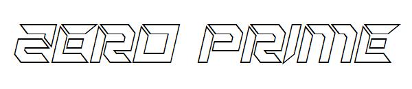 Zero Prime字体