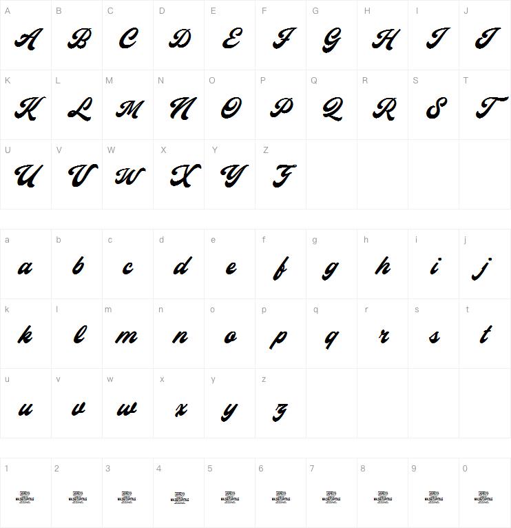 Capitaly script字体