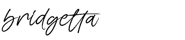 Bridgetta字体