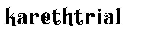 Karethtrial字体