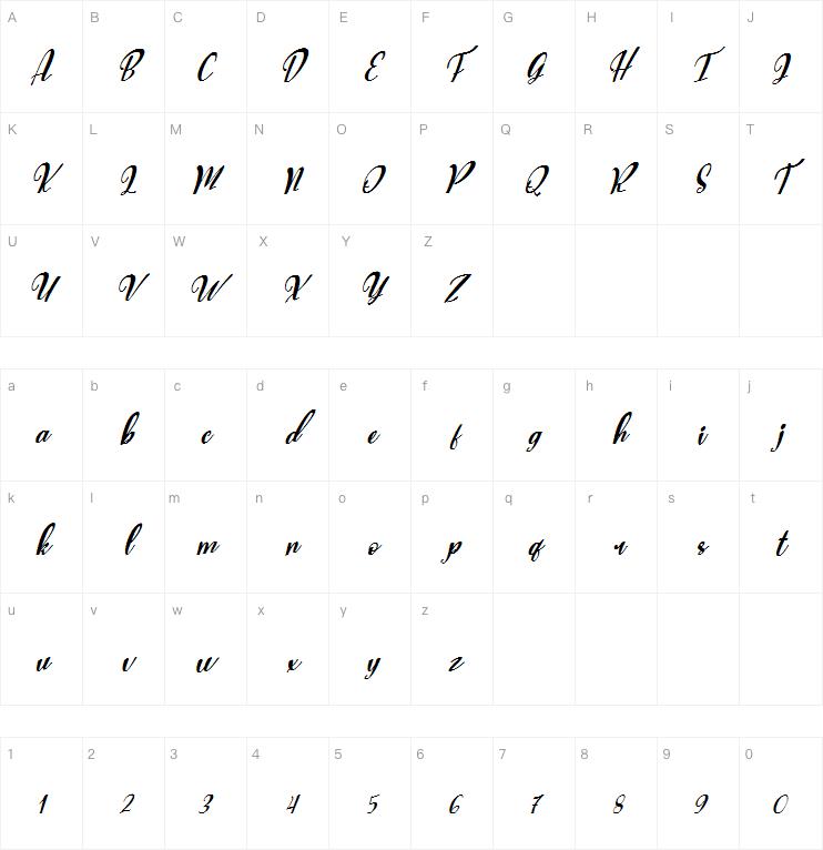 Adesina script字体