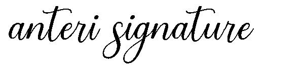 Anteri signature