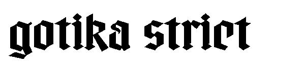 Gotika strict字体