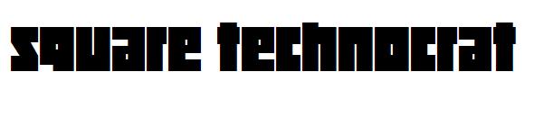  Square technocrat font font download